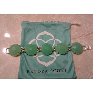Kendra Scott Chalcedony Green Cassie Bracelet